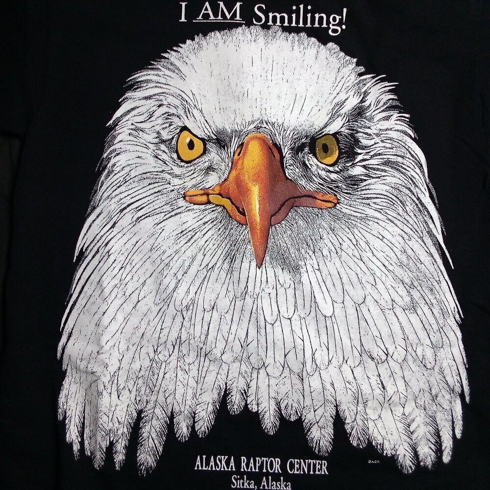 Vintage Eagle Face Alaska Raptor Center T-Shirt